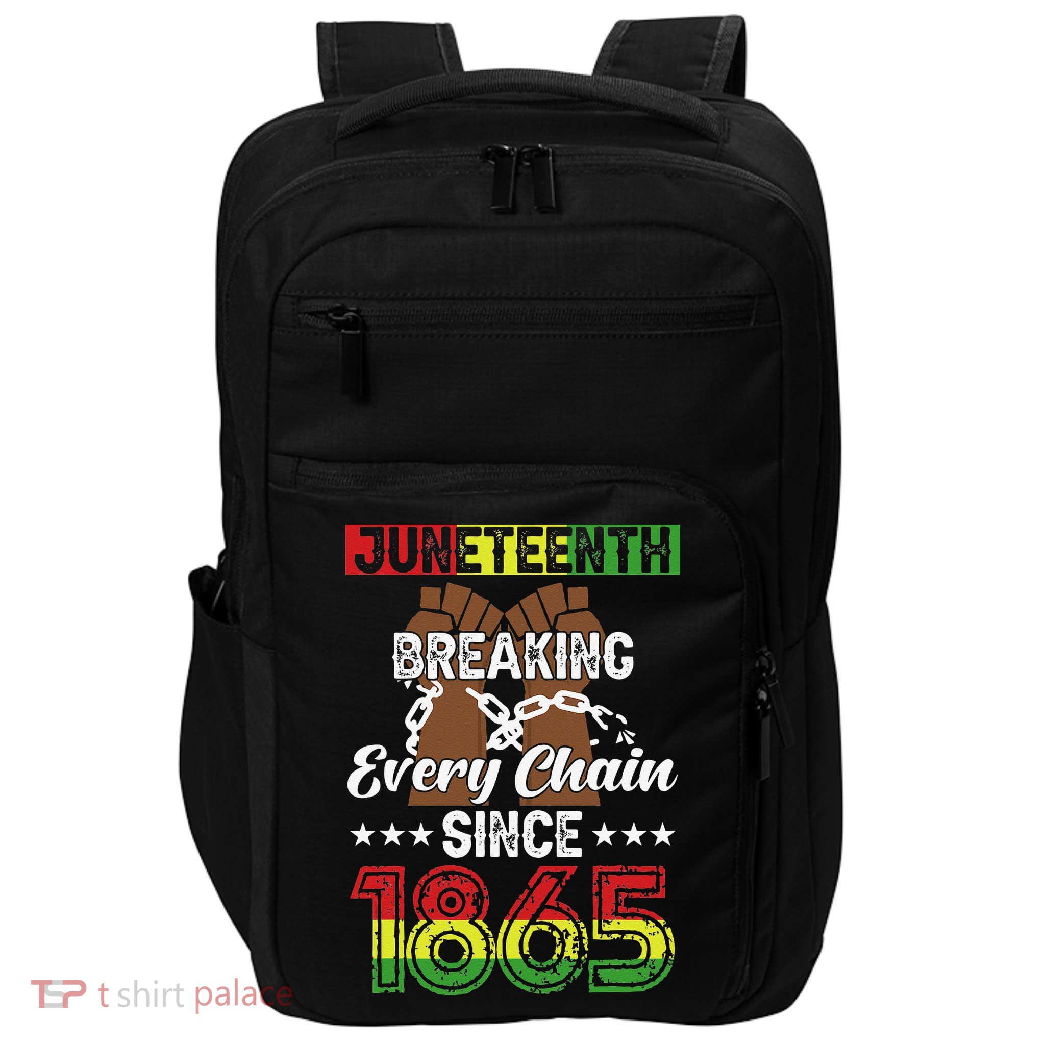 Juneteenth Breaking Every Chain Since 1865 African Impact Tech Backpack