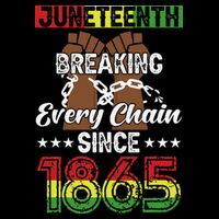 Juneteenth Breaking Every Chain Since 1865 African Tall Sweatshirt