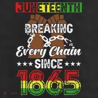 Juneteenth Breaking Every Chain Since 1865 African 25L Jumbo Tote
