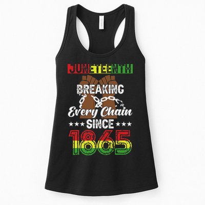 Juneteenth Breaking Every Chain Since 1865 African Womens Tank Top