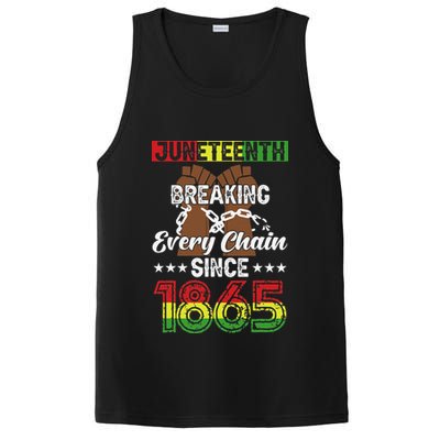 Juneteenth Breaking Every Chain Since 1865 African PosiCharge Competitor Tank