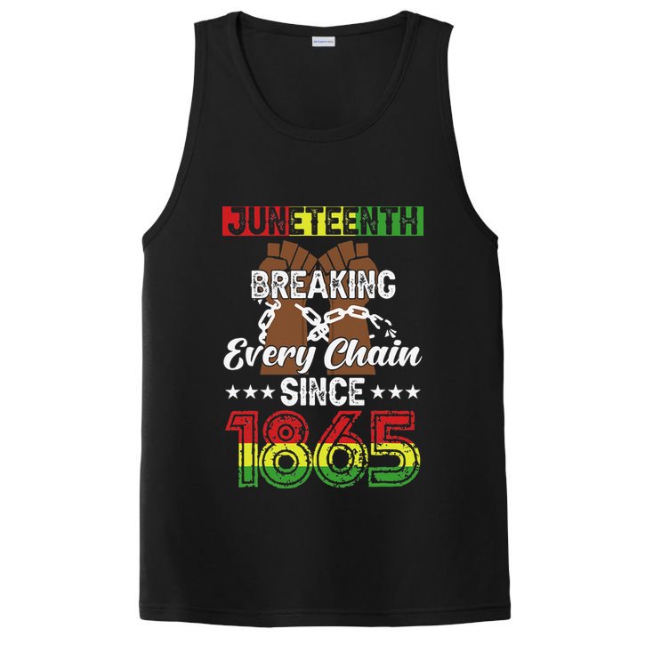 Juneteenth Breaking Every Chain Since 1865 African PosiCharge Competitor Tank
