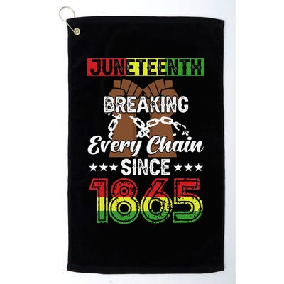 Juneteenth Breaking Every Chain Since 1865 African Golf Towel
