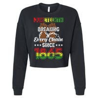 Juneteenth Breaking Every Chain Since 1865 African Cropped Pullover Crew