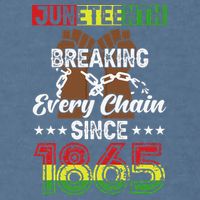 Juneteenth Breaking Every Chain Since 1865 African Garment-Dyed Sweatshirt