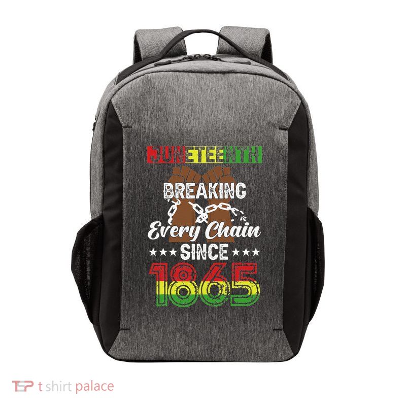 Juneteenth Breaking Every Chain Since 1865 African Vector Backpack