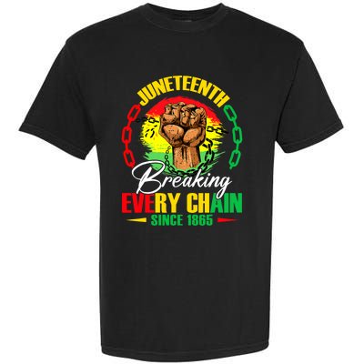 Juneteenth Breaking Every Chain Since 1865 Garment-Dyed Heavyweight T-Shirt