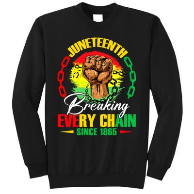 Juneteenth Breaking Every Chain Since 1865 Sweatshirt