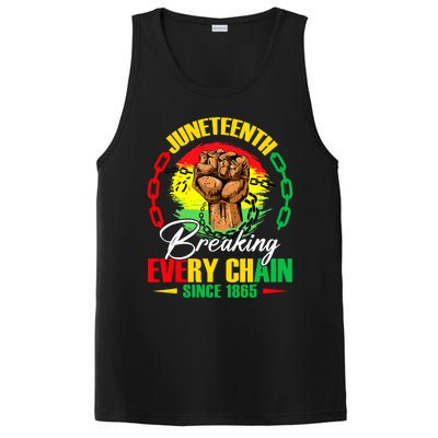 Juneteenth Breaking Every Chain Since 1865 PosiCharge Competitor Tank