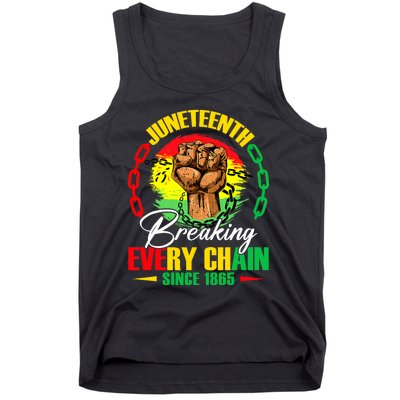 Juneteenth Breaking Every Chain Since 1865 Tank Top