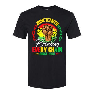 Juneteenth Breaking Every Chain Since 1865 Softstyle CVC T-Shirt