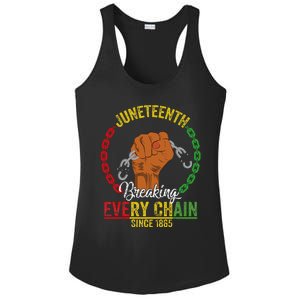 Juneteenth Breaking Every Chain Since 1865 Ladies PosiCharge Competitor Racerback Tank