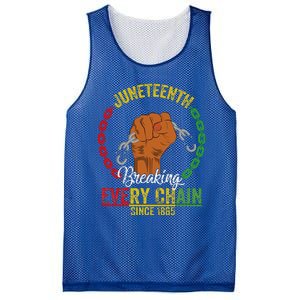 Juneteenth Breaking Every Chain Since 1865 Mesh Reversible Basketball Jersey Tank