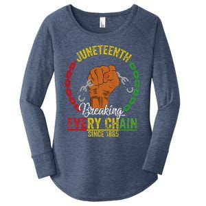 Juneteenth Breaking Every Chain Since 1865 Women's Perfect Tri Tunic Long Sleeve Shirt