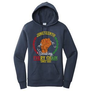 Juneteenth Breaking Every Chain Since 1865 Women's Pullover Hoodie