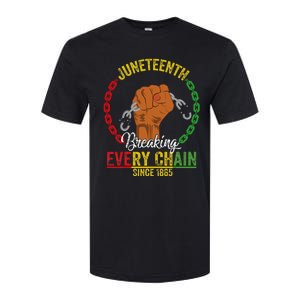 Juneteenth Breaking Every Chain Since 1865 Softstyle CVC T-Shirt