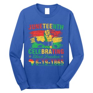 Juneteenth Breaking Every Chain Black Long Sleeve Shirt