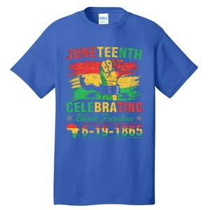 Juneteenth Breaking Every Chain Black Tall T-Shirt