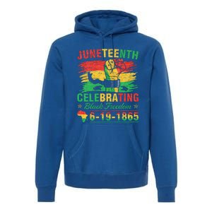 Juneteenth Breaking Every Chain Black Premium Hoodie