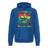 Juneteenth Breaking Every Chain Black Premium Hoodie