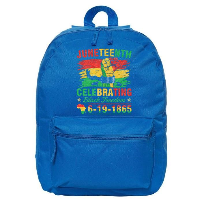 Juneteenth Breaking Every Chain Black 16 in Basic Backpack