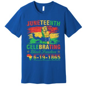 Juneteenth Breaking Every Chain Black Premium T-Shirt