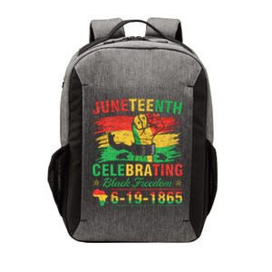 Juneteenth Breaking Every Chain Black Vector Backpack