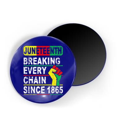 Juneteenth Breaking Every Chain Since 1865 African American Magnet