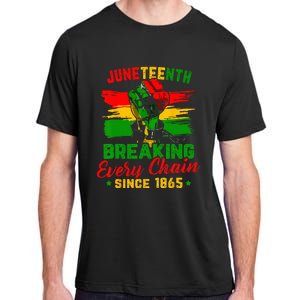 Juneteenth Breaking Every Chain Since 1865 Adult ChromaSoft Performance T-Shirt