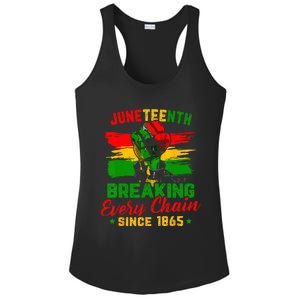 Juneteenth Breaking Every Chain Since 1865 Ladies PosiCharge Competitor Racerback Tank