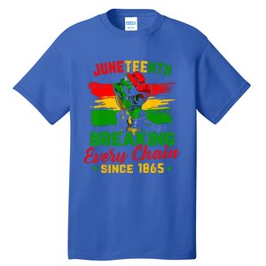 Juneteenth Breaking Every Chain Since 1865 Tall T-Shirt