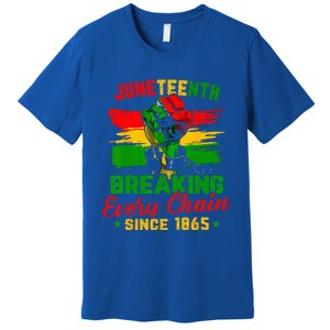 Juneteenth Breaking Every Chain Since 1865 Premium T-Shirt