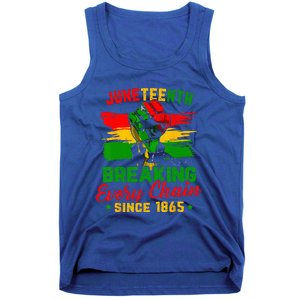 Juneteenth Breaking Every Chain Since 1865 Tank Top