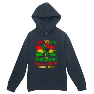 Juneteenth Breaking Every Chain Since 1865 Urban Pullover Hoodie