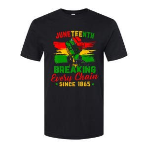 Juneteenth Breaking Every Chain Since 1865 Softstyle CVC T-Shirt