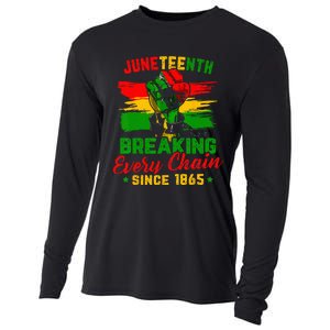 Juneteenth Breaking Every Chain Since 1865 Cooling Performance Long Sleeve Crew