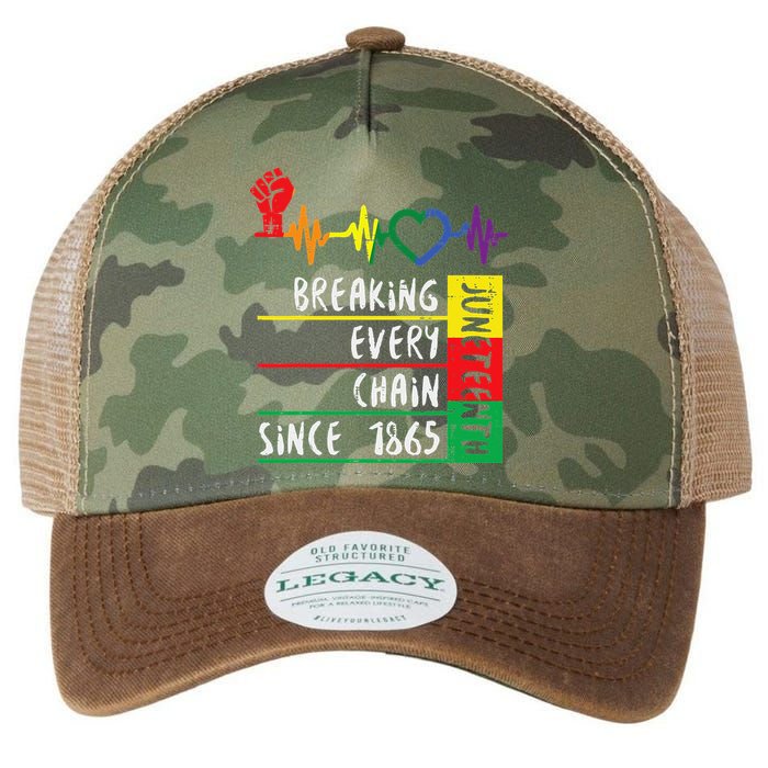 Juneteenth Breaking Every Chain Since 1865 Legacy Tie Dye Trucker Hat