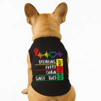 Juneteenth Breaking Every Chain Since 1865 Doggie Tank