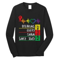 Juneteenth Breaking Every Chain Since 1865 Long Sleeve Shirt