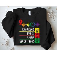 Juneteenth Breaking Every Chain Since 1865 Sweatshirt