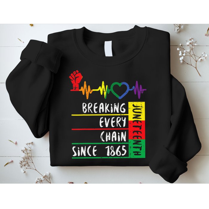 Juneteenth Breaking Every Chain Since 1865 Sweatshirt