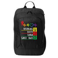 Juneteenth Breaking Every Chain Since 1865 City Backpack