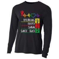 Juneteenth Breaking Every Chain Since 1865 Cooling Performance Long Sleeve Crew