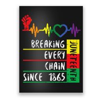 Juneteenth Breaking Every Chain Since 1865 Poster