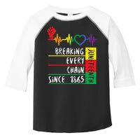 Juneteenth Breaking Every Chain Since 1865 Toddler Fine Jersey T-Shirt