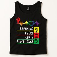 Juneteenth Breaking Every Chain Since 1865 Tank Top