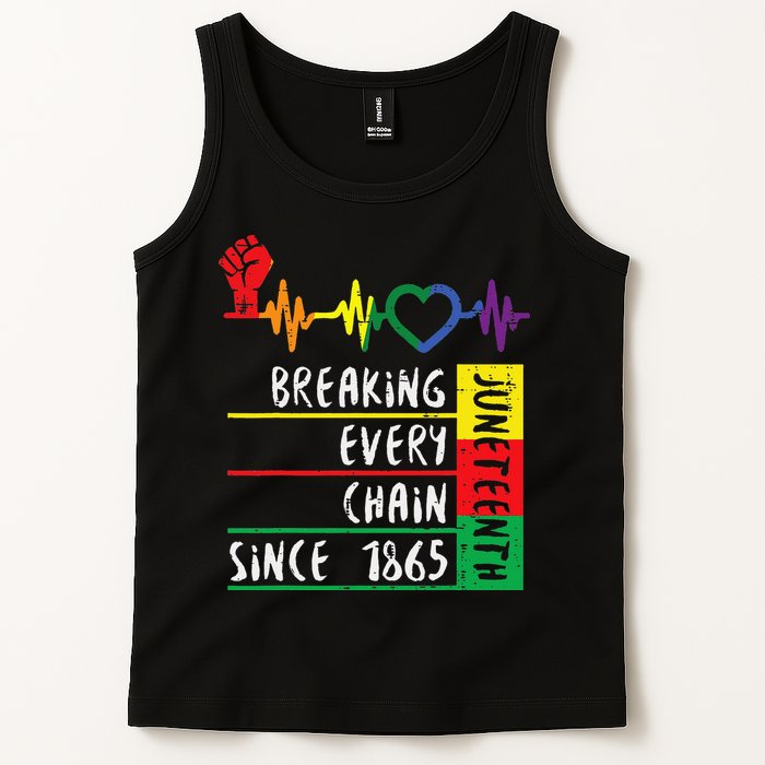 Juneteenth Breaking Every Chain Since 1865 Tank Top