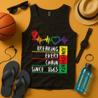 Juneteenth Breaking Every Chain Since 1865 Tank Top