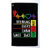 Juneteenth Breaking Every Chain Since 1865 Golf Towel