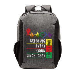 Juneteenth Breaking Every Chain Since 1865 Vector Backpack